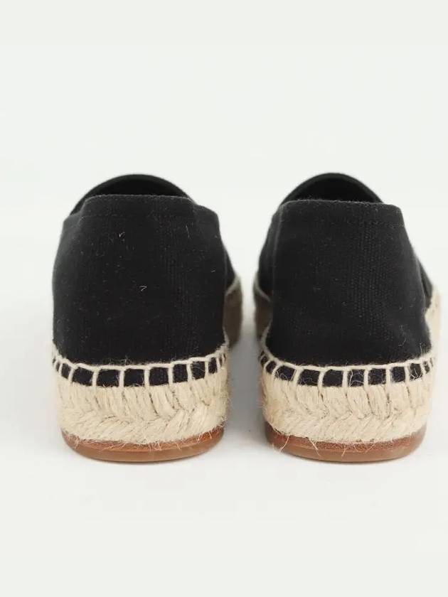 CELINE Logo fabric espadrilles black