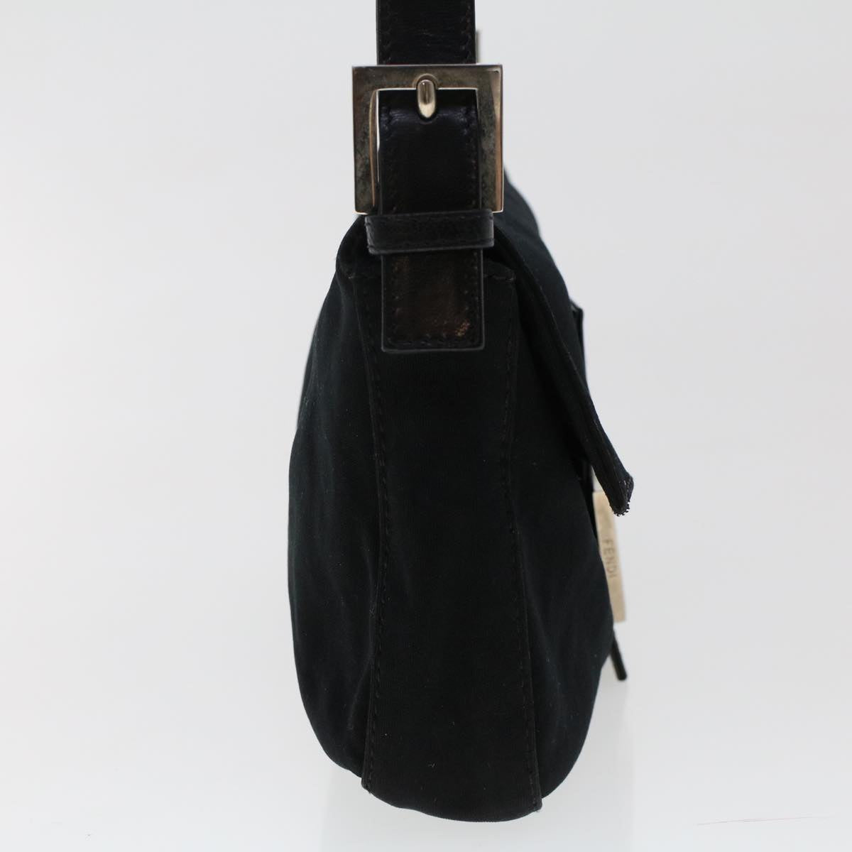 FENDI Mamma Baguette Shoulder Bag Nylon Black49276