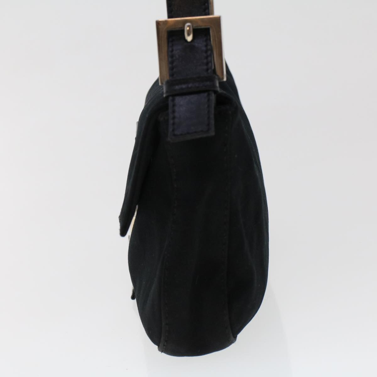 FENDI Mamma Baguette Shoulder Bag Nylon Black49276