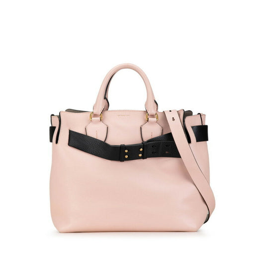 Burberry  pink Leather Handbag Shoulder Bag ()