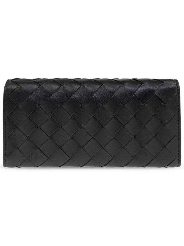 Bottega Veneta Bottega Veneta Leather Wallet, Women's, Black