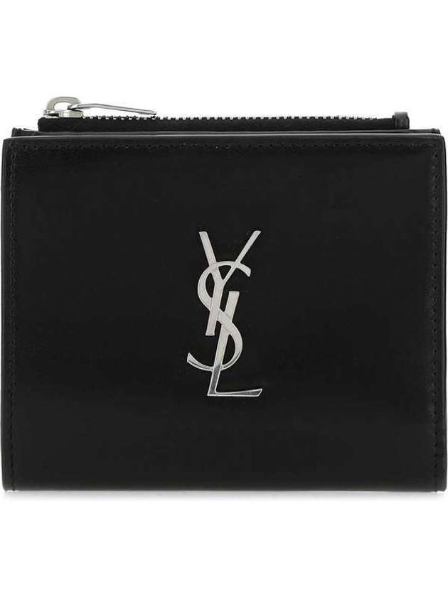 Saint Laurent Monogram Half Wallet Black