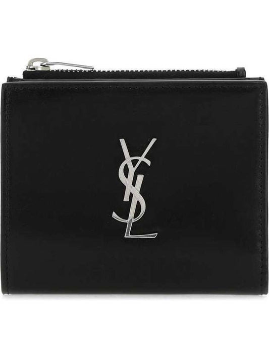 Saint Laurent Monogram Half Wallet Black