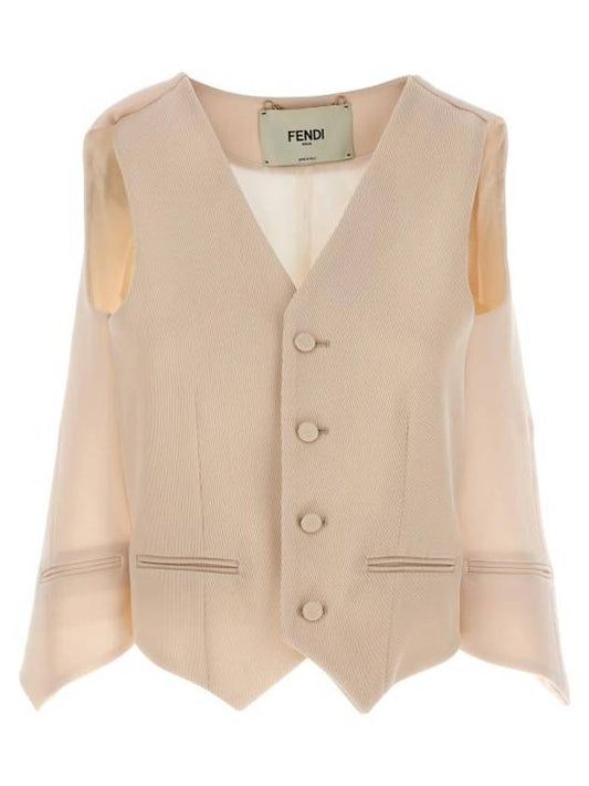 Fendi Vest FT5984AM3RF1M2A White