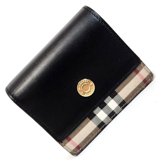 Burberry   Leather Coated Canvas Wallet (Bi-Fold) ()