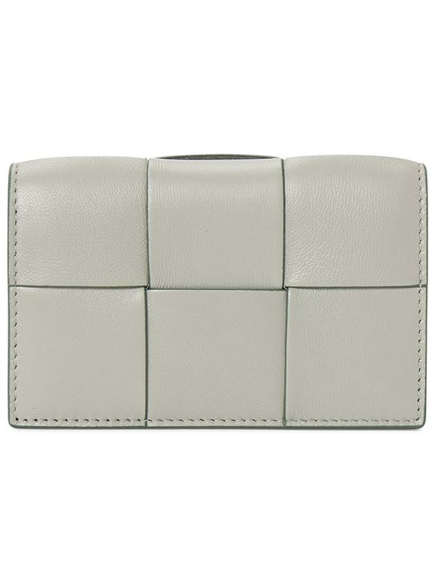 Bottega Veneta Intrecciato Card Wallet Grey