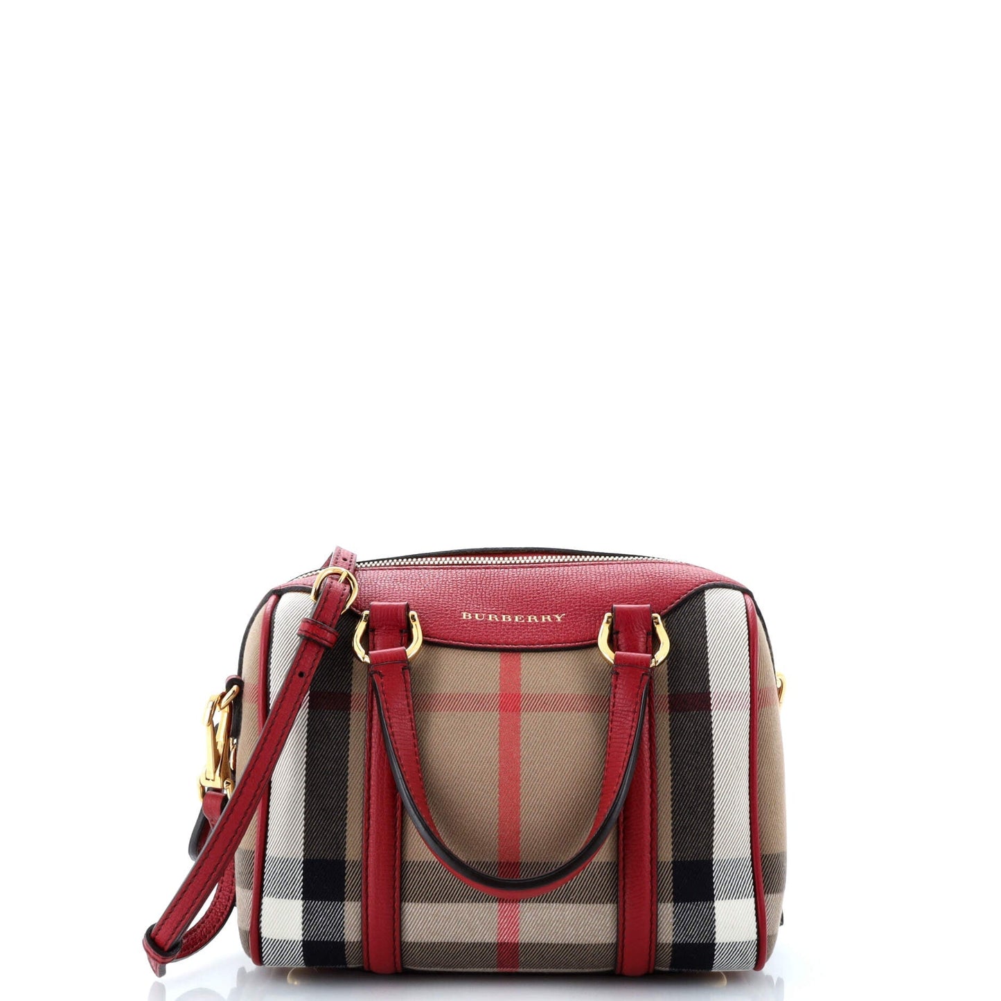 Alchester Convertible Satchel House Check Canvas Small