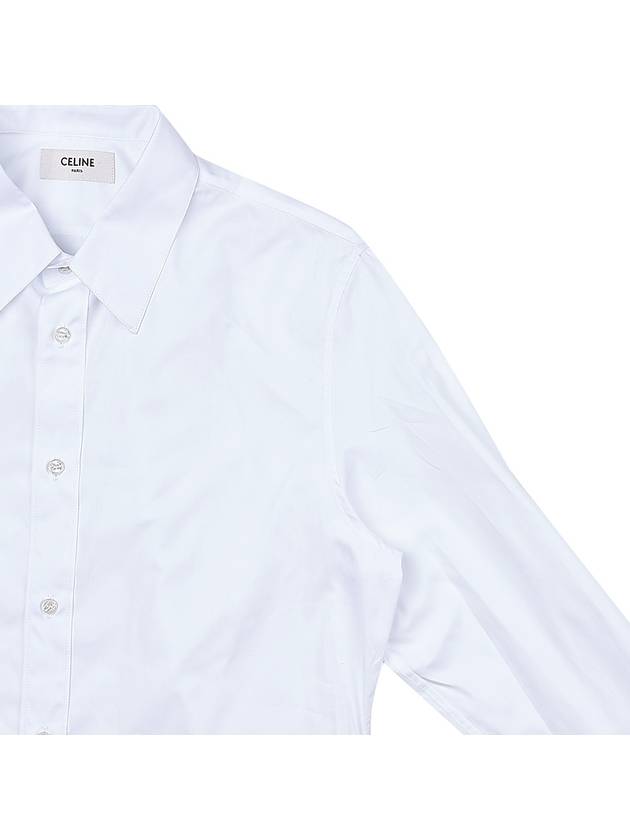 CELINE Poplin Long Sleeve Shirt White