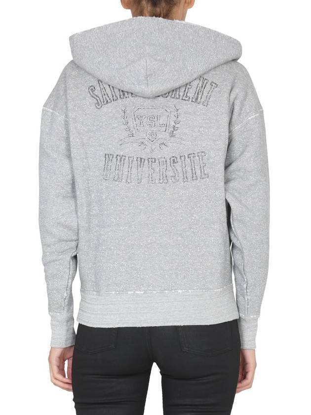 Saint Laurent Distress Hooded Sweatshirt 704159 Y36XQ 1450 B0110815588
