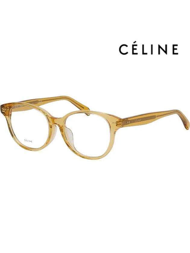 CELINE Eyewear Round Eyeglasses Yellow