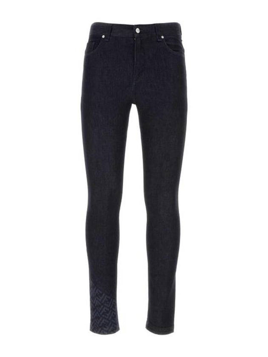 Fendi Denim Straight Pants FLP299AQLU F0QA2 Blue