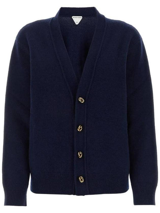 Bottega Veneta WoMen's Knot Button Cashmere Cardigan Navy