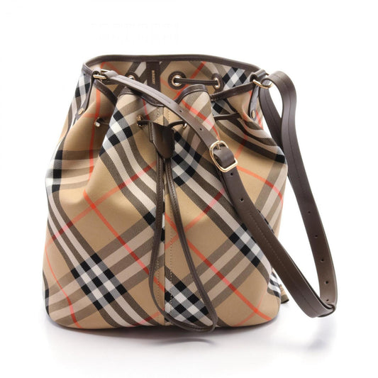 Burberry    Canvas Leather Shoulder Bag ()