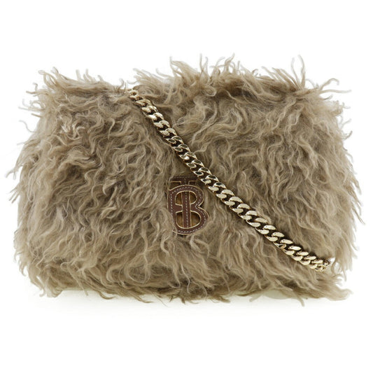 Burberry  Mohair Leather Shoulder Bag ()