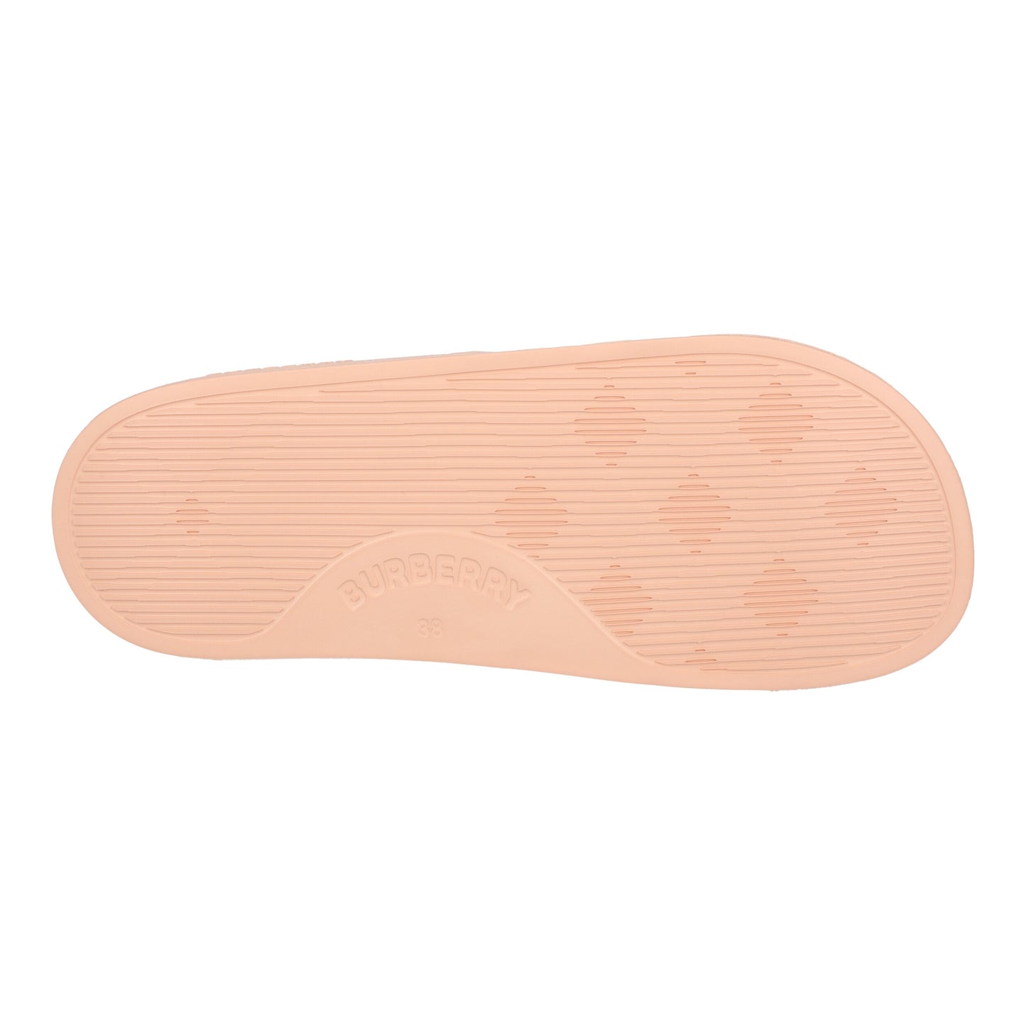 Burberry Embossed Logo Slides Peach Pink