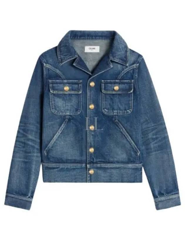 CELINE Trucker Denim Jacket Blue