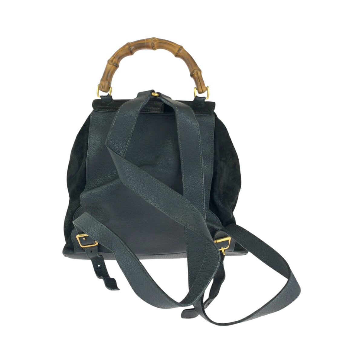 Gucci Suede Bamboo Old Gucci Backpack 003 58 0016