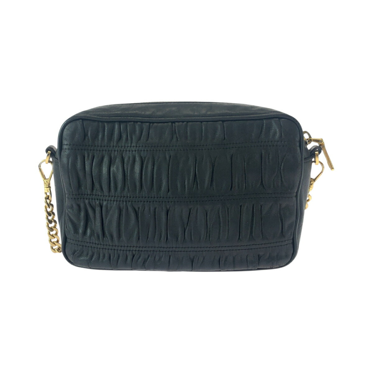 Prada 1BH112 Nappa Leather Chain Shoulder Bag