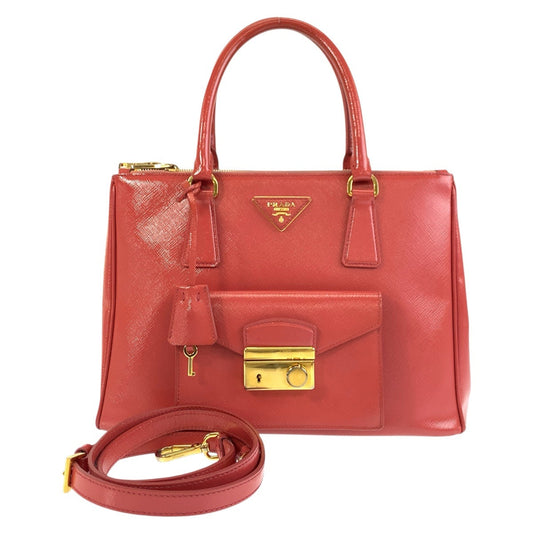 Prada Saffiano Pink Leather 2way Bag