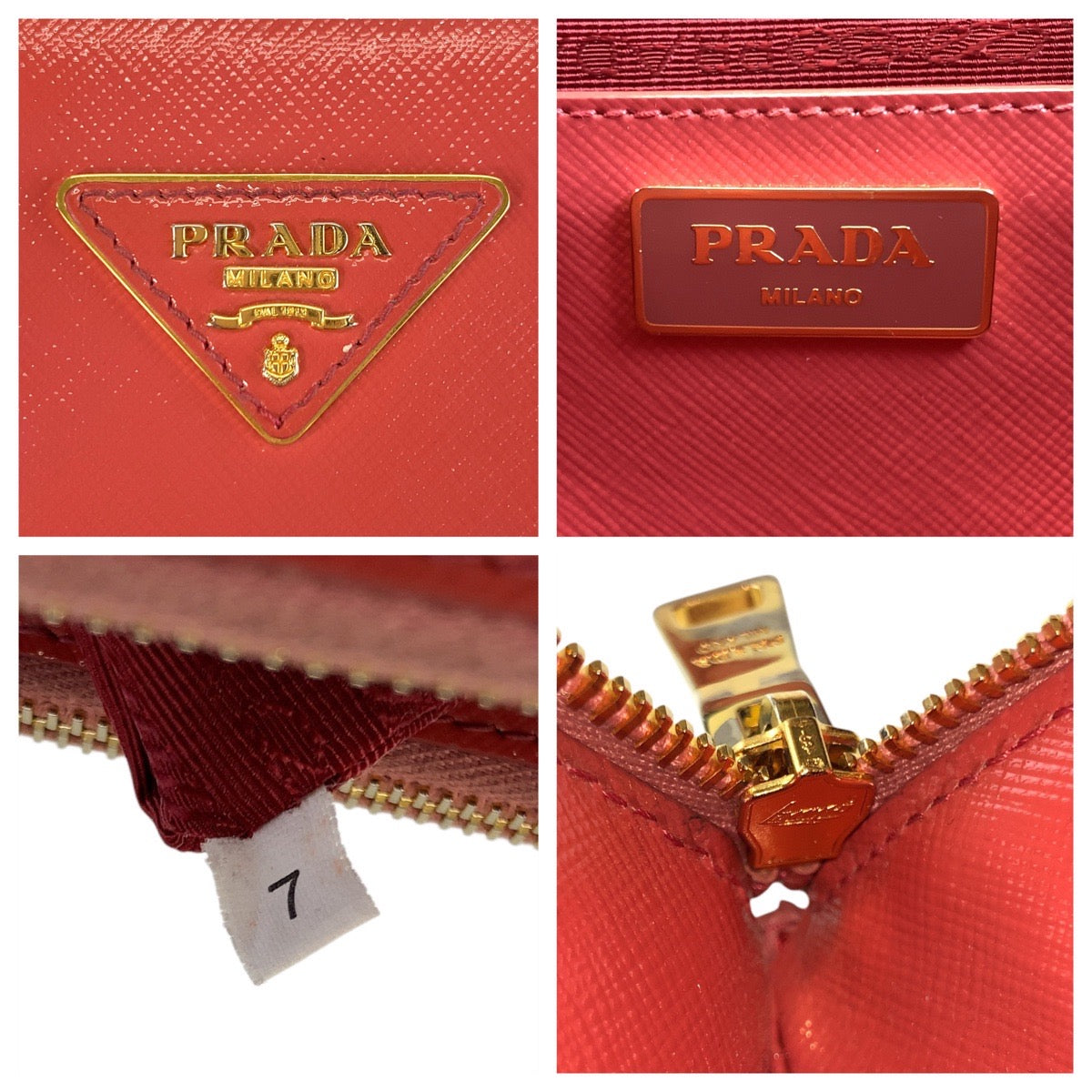 Prada Saffiano Pink Leather 2way Bag