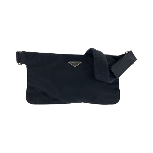 Prada Tessuto Triangle Logo Plate Nylon 2way Bag