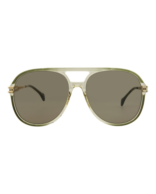 Aviator-Style Acetate Sunglasses