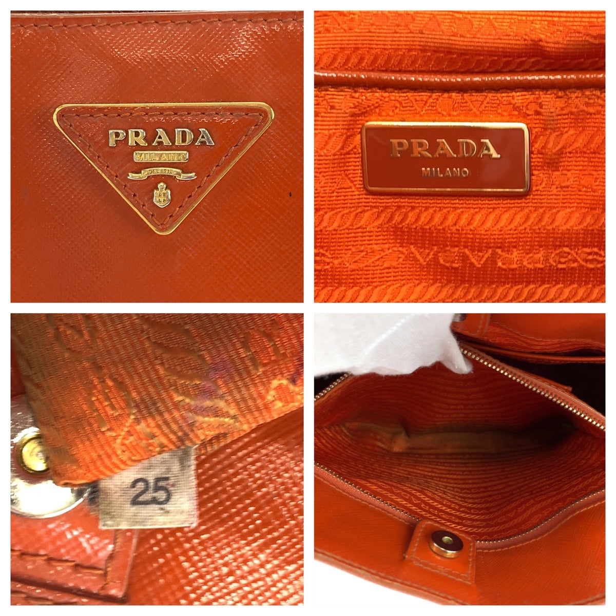 Prada Galleria Saffiano Patent Leather 2way Bag