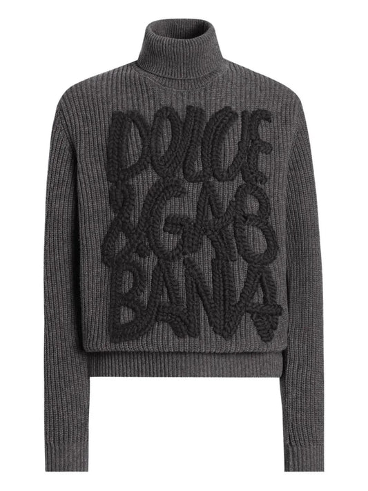 Dolce & Gabbana Men Long Sleeve Turtle-Neck Sweater