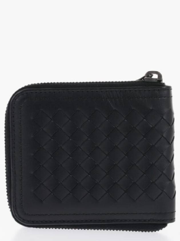 Bottega Veneta Intrecciato Half Wallet Black
