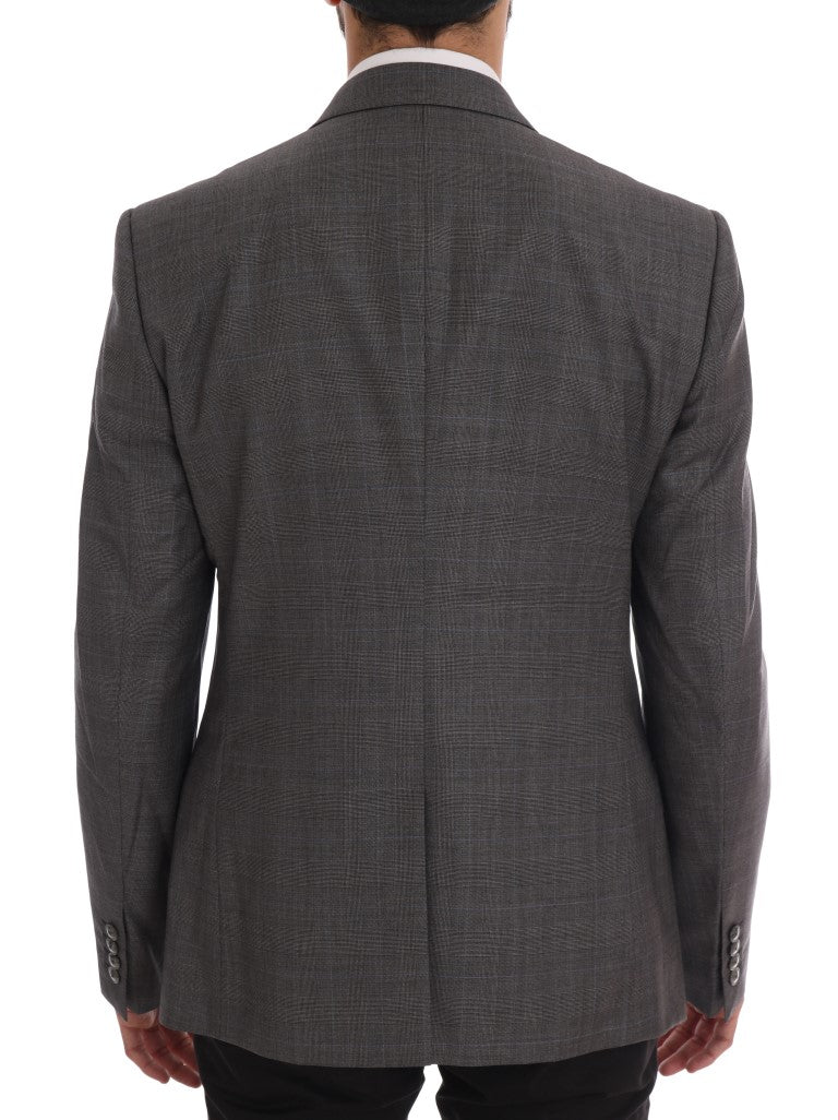 Dolce & Gabbana Gray Wool MARTINI Slim Men's Blazer