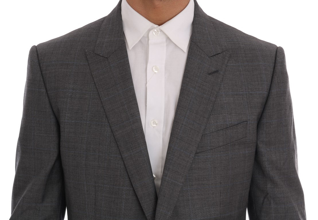Dolce & Gabbana Gray Wool MARTINI Slim Men's Blazer