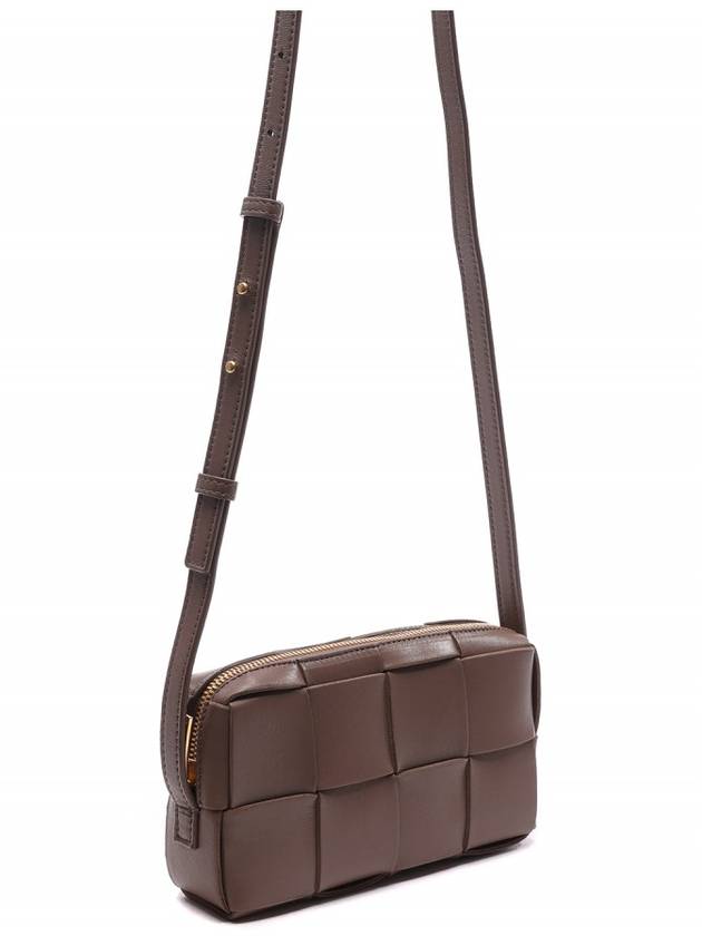 Bottega Veneta Intrecciato Cassette Leather Mini Cross Bag Taupe Grey