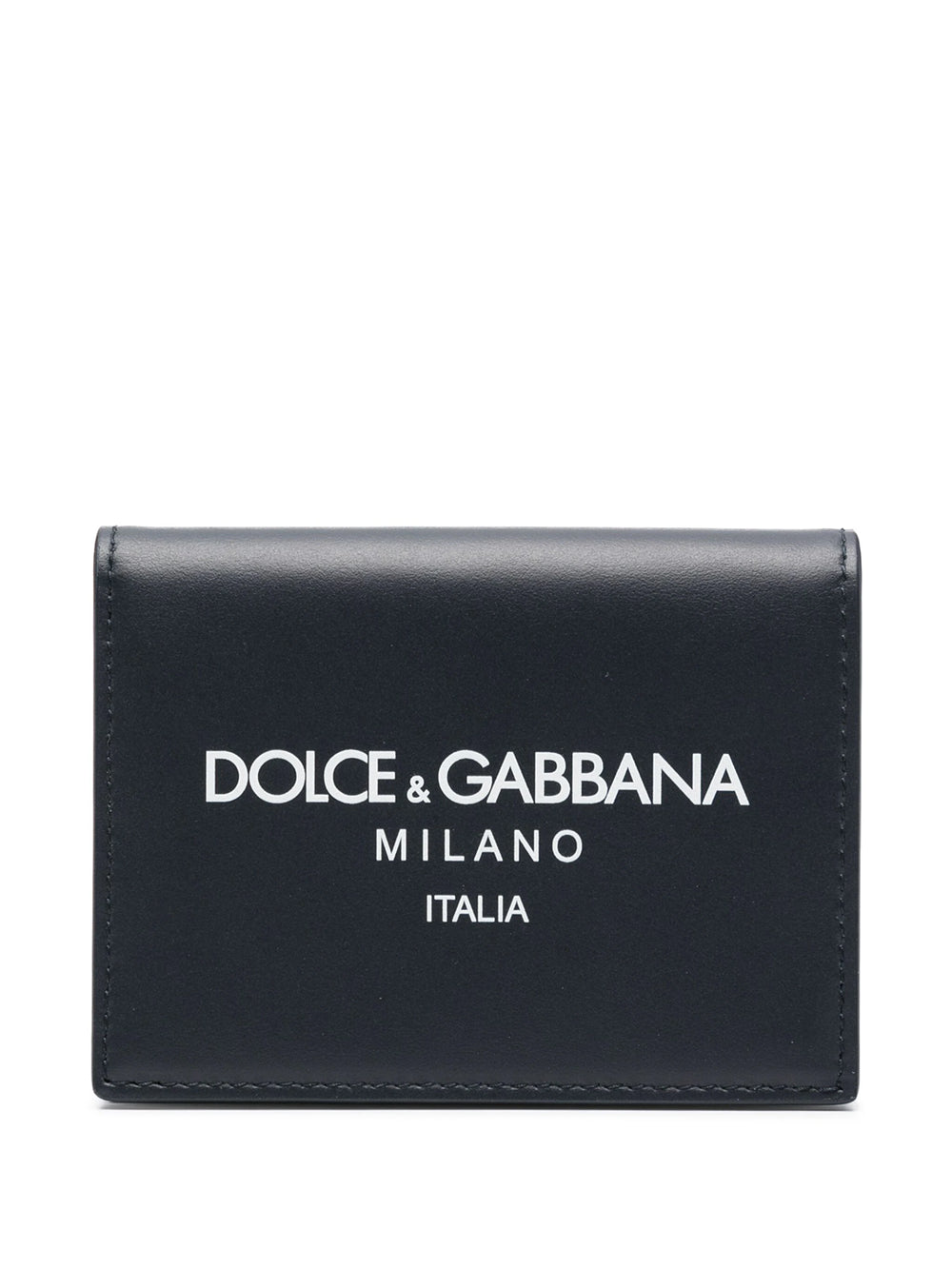 Dolce & Gabbana Men Leather Wallet With Logo Print