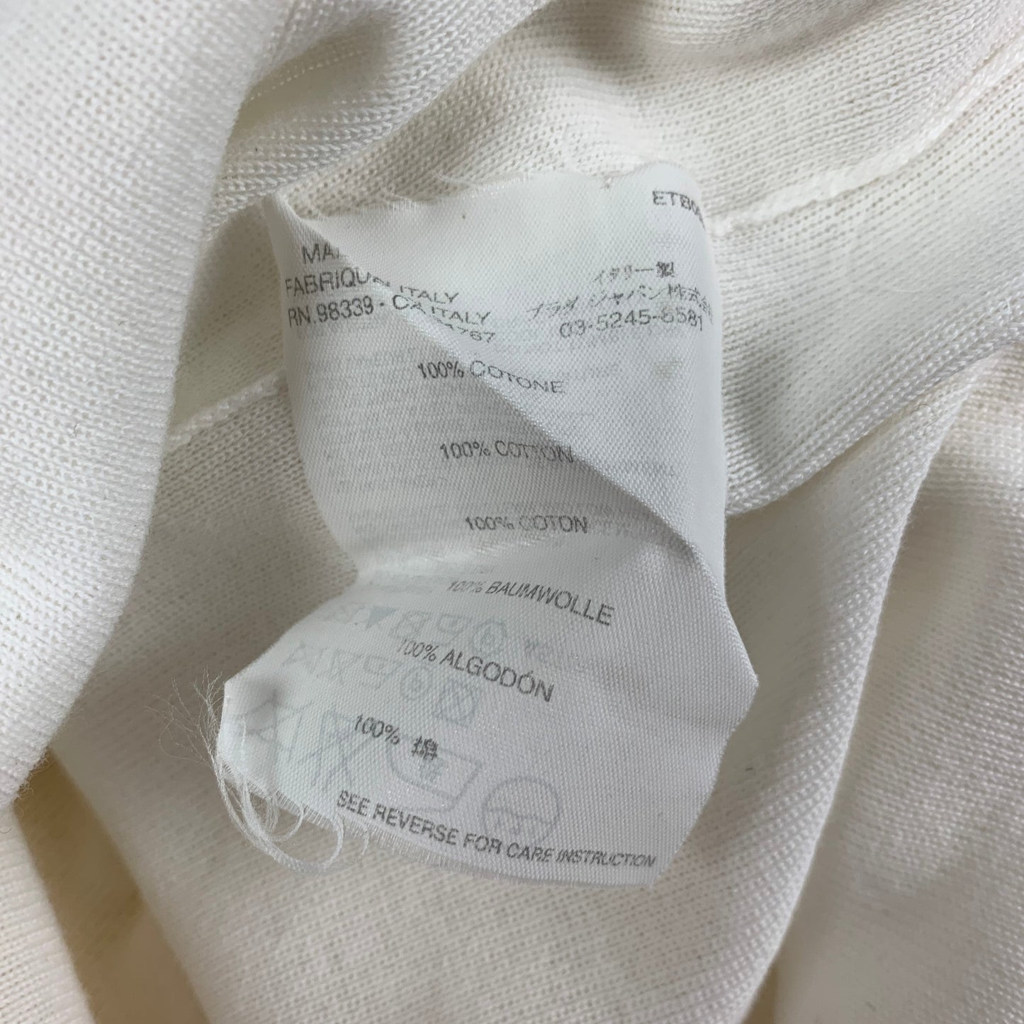 PRADA Size 4 White Cotton Short Sleeve Polo Shirt