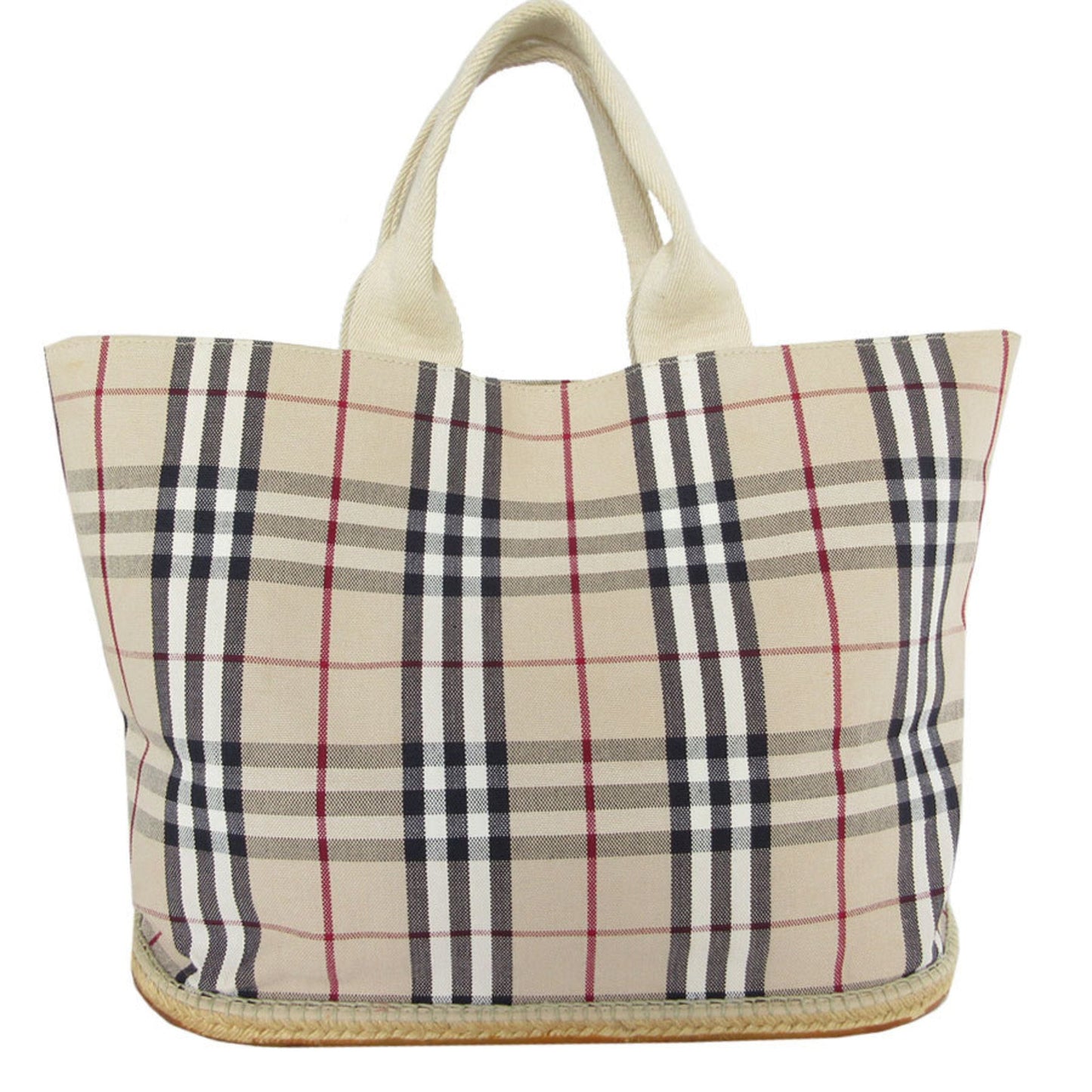 Burberry   Canvas Rubber Handbag Tote Bag ()