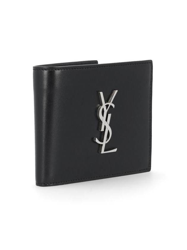 Saint Laurent East/West Wallet In Smooth Leather Black