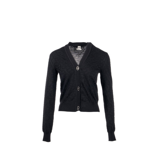 Hermes Size 34 Cardigan Maille Naoussa Texture Silk/Cotton SHW