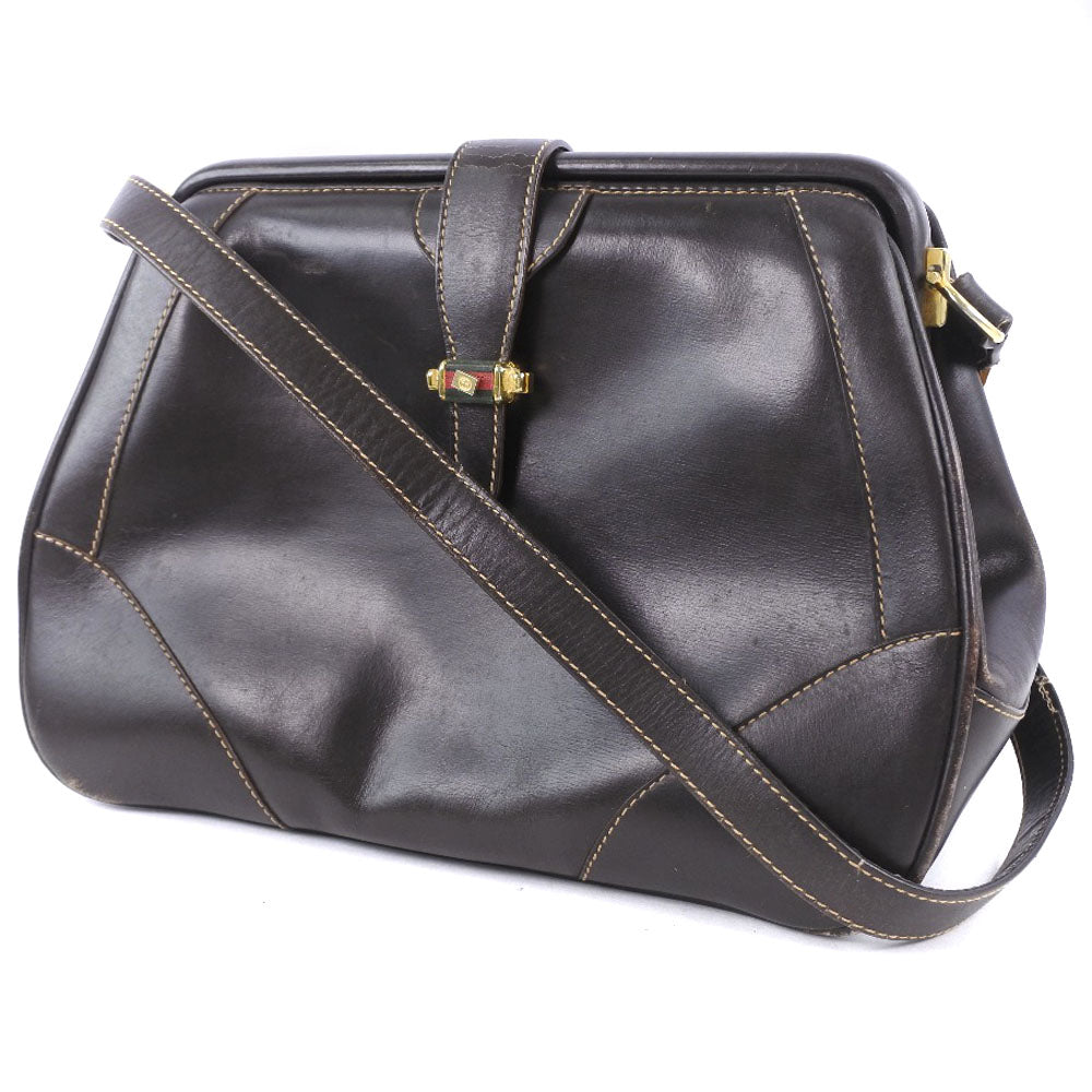 Gucci Vintage Leather Shoulder Bag