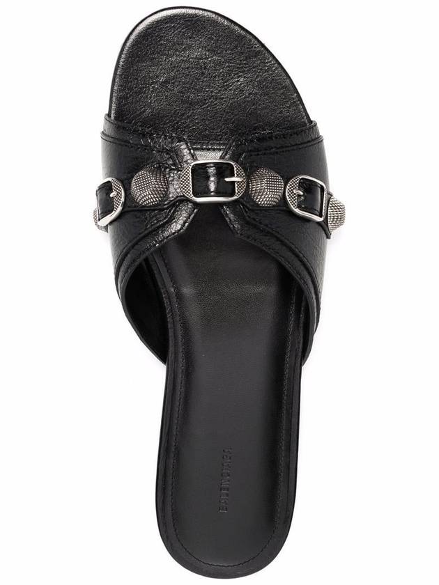 Balenciaga Cagole Flat Slipper Black