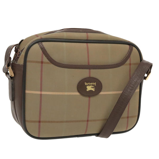 Burberry Check Link  Canvas Shoulder Bag ()