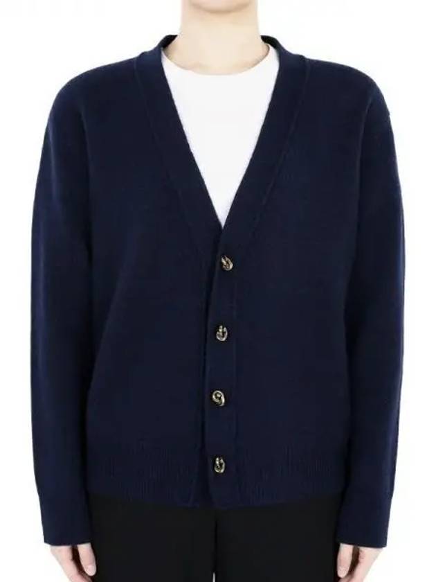 Bottega Veneta WoMen's Knot Button Cashmere Cardigan Navy