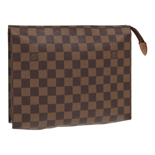 LOUIS VUITTON Damier Ebene Poche Toilette 26 Pouch N47543 LV 55311