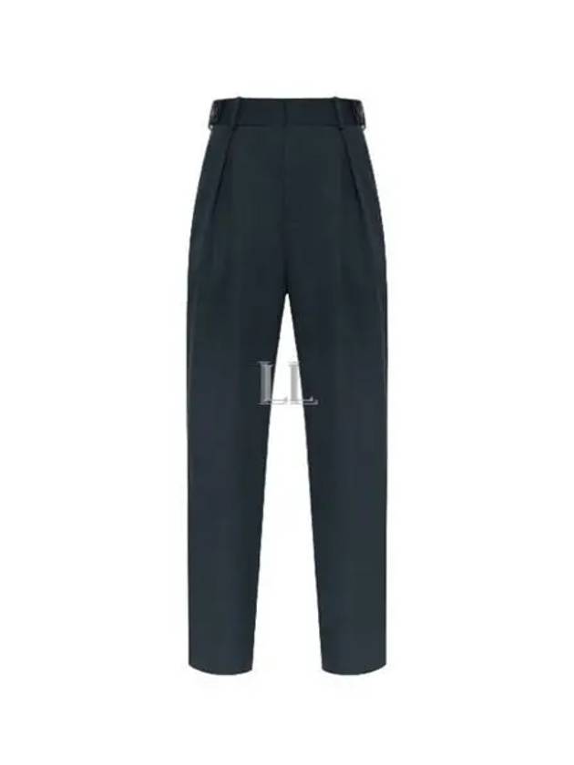 Bottega Veneta Wool Straight Pants Green