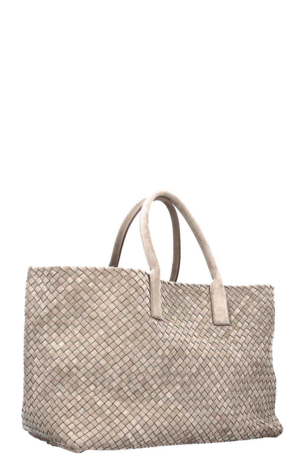 BOTTEGA VENETA Large Cabat Tote Suede Sage