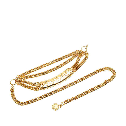 Chanel Vintage Coco Mark Cambon Logo Chain Belt