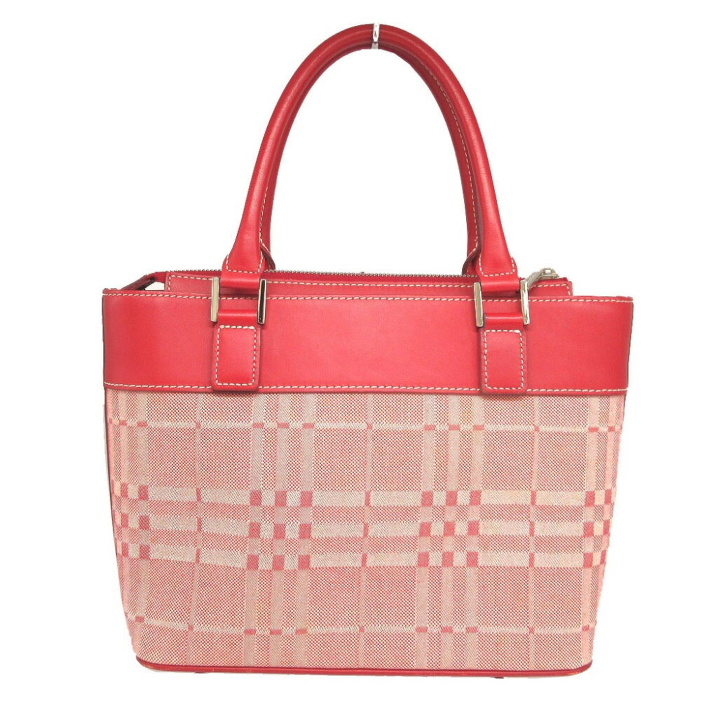 Burberry  Leather Canvas Handbag ()