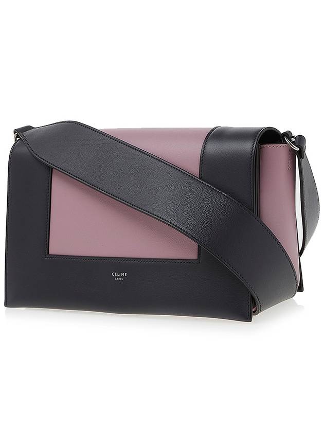 CELINE Two-Tone Frame Shoulder Bag Pink