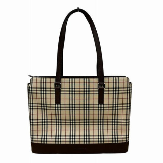 Burberry   Canvas Leather Shoulder Bag Tote Bag ()