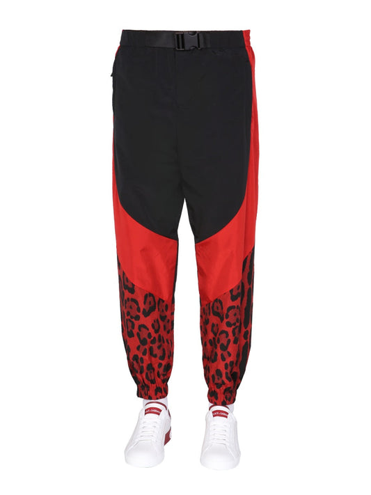 Dolce & Gabbana Men Jogging Pants With Animal Print