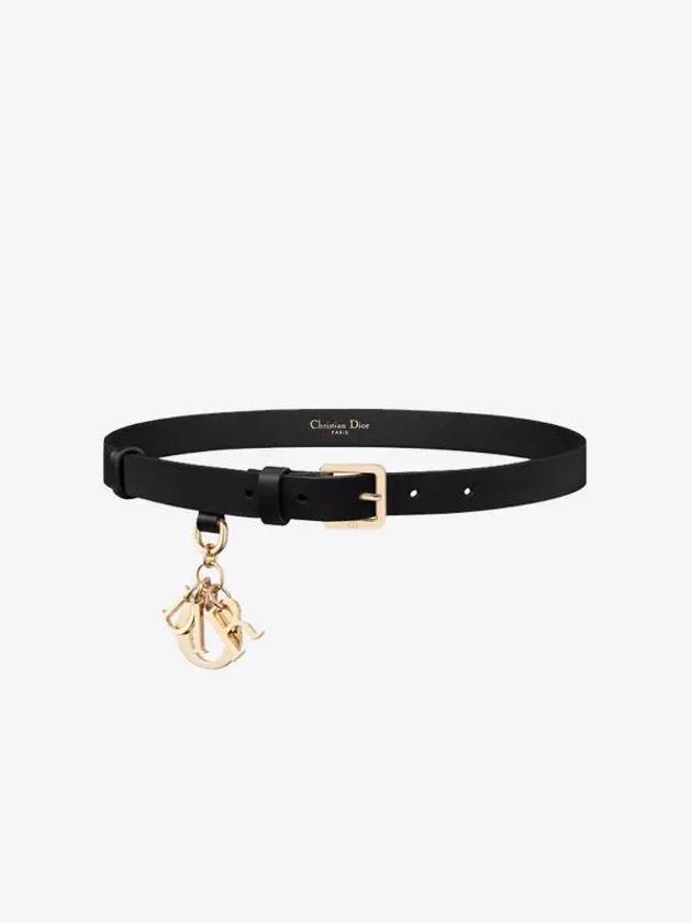 20MM Smooth Calfskin Belt Black Dior
